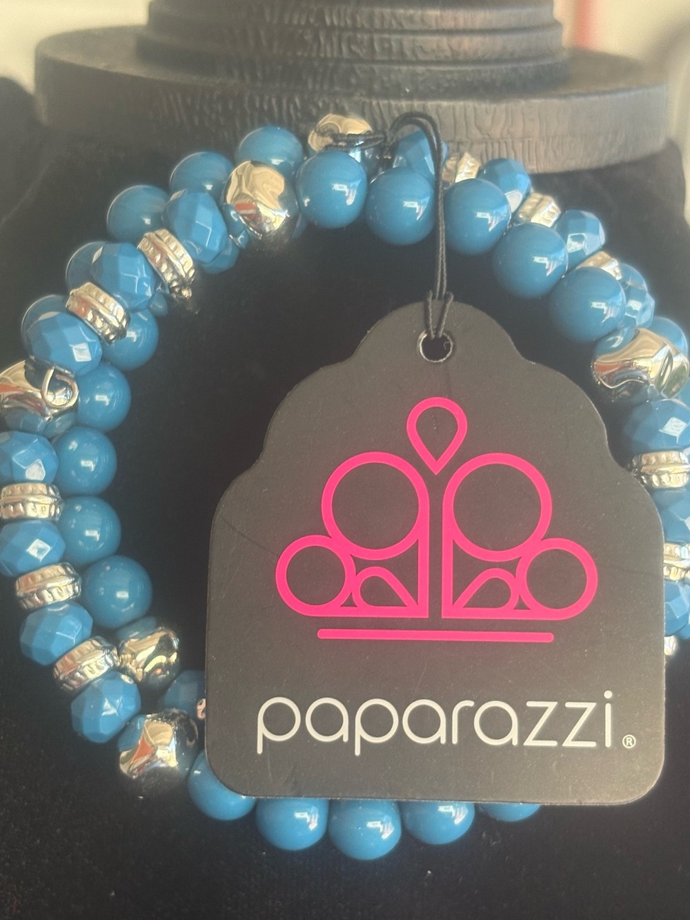 Paparazzi Blue Beaded Stretch Bracelet Set